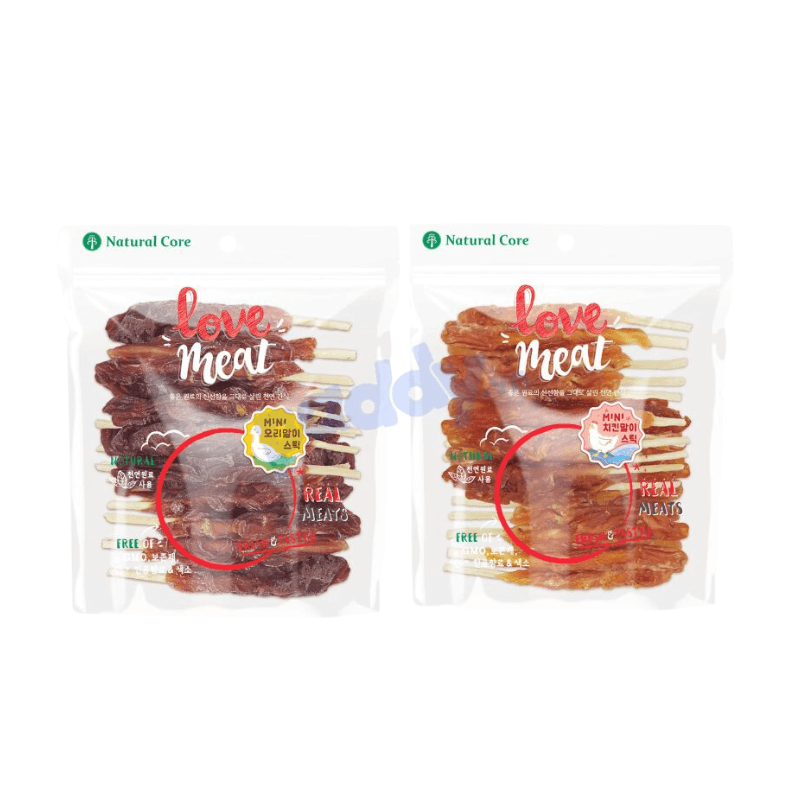 Snack Cho Chó Thịt Cuộn Da Bò Natural Core 160g - Paddy Pet Shop