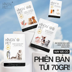 Pate Kings Pet Cho Chó Mèo Gói 70G