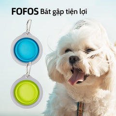 Bát Ăn Gấp Gọn Cho Chó Mèo FOFOS 500ml - Paddy Pet Shop