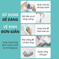 Máy Cắt Tỉa, Hút Lông & Chải Lông Cho Chó Mèo PetQ G2 5in1 - Paddy Pet Shop