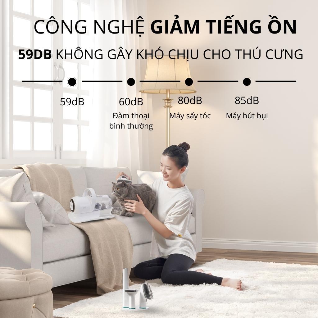 Máy Cắt Tỉa, Hút Lông & Chải Lông Cho Chó Mèo PetQ G2 5in1 - Paddy Pet Shop