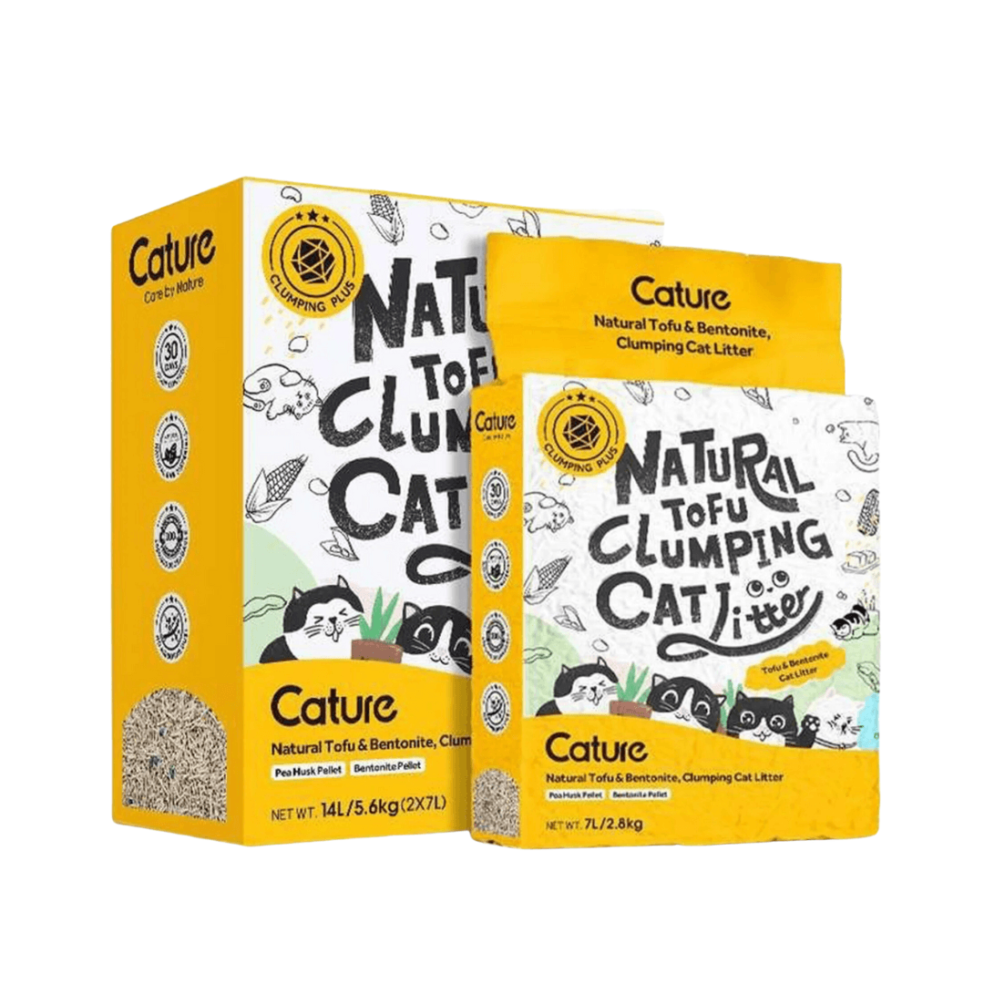 Cát Mèo Đất Sét Mix Đậu Nành Cature Bentonite 2.8kg (7L) - Paddy Pet Shop