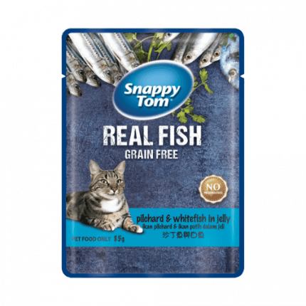 Pate Mèo Snappy Tom Real Fish Nhiều Vị 85g - Paddy Pet Shop