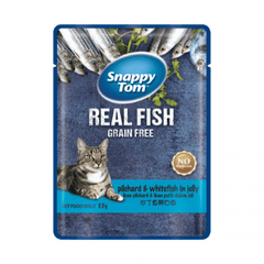 Pate Mèo Snappy Tom Real Fish Nhiều Vị 85g - Paddy Pet Shop
