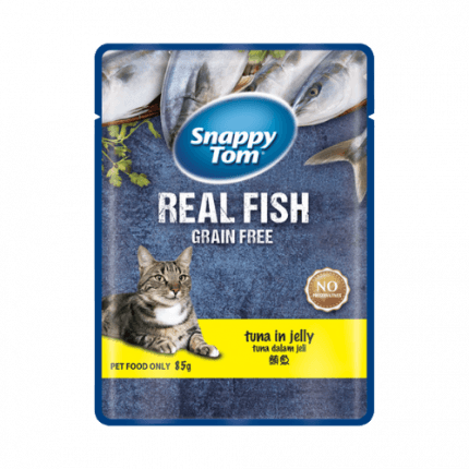 Pate Mèo Snappy Tom Real Fish Nhiều Vị 85g - Paddy Pet Shop