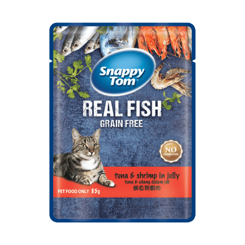 Pate Mèo Snappy Tom Real Fish Nhiều Vị 85g - Paddy Pet Shop