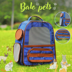 Balo Vận Chuyển Cho Chó Mèo Da Cao Cấp Diamond