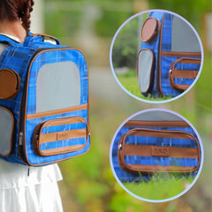 Balo Vận Chuyển Cho Chó Mèo Da Cao Cấp Diamond