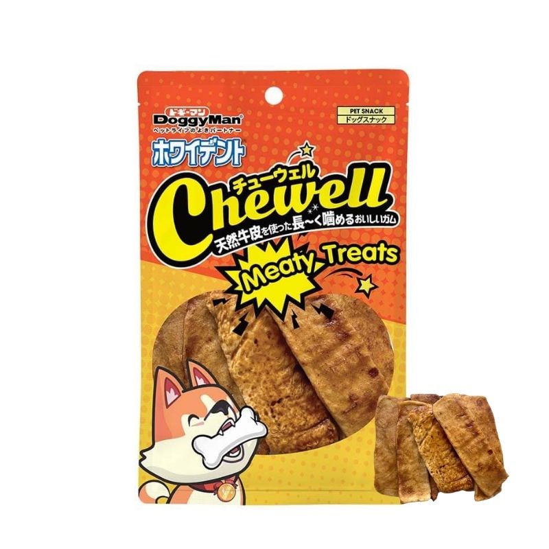 Bánh Thưởng Cho Chó Da Bò Kẹp Thịt Gà Doggyman Chewell