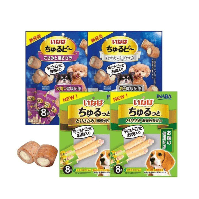 Snack Gà Mềm Chứa Sốt Cho Chó Inaba Churu Bee & Churutto (Thái Lan) - Paddy Pet Shop