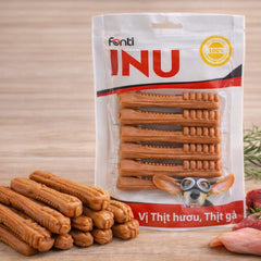 Bánh Thưởng Cho Chó INU Fonti Xương Gặm Bàn Chải 90g
