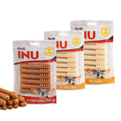 Bánh Thưởng Cho Chó INU Fonti Xương Gặm Bàn Chải 90g