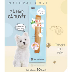 Bánh Thưởng Cho Chó Mèo Que Gà Hấp Natural Core