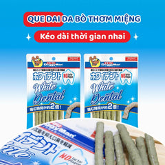 Bánh Thưởng Cho Chó Que Dai Da Bò Doggyman White Dental 120g