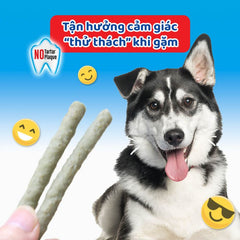 Bánh Thưởng Cho Chó Que Dai Da Bò Doggyman White Dental 120g