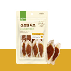 Bánh Thưởng Cho Chó Tai Thỏ Sấy Cuộn Thịt Natural Lab 80g