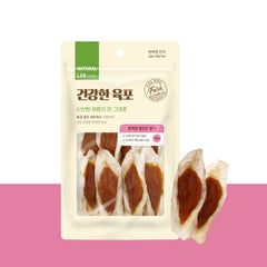 Bánh Thưởng Cho Chó Tai Thỏ Sấy Cuộn Thịt Natural Lab 80g