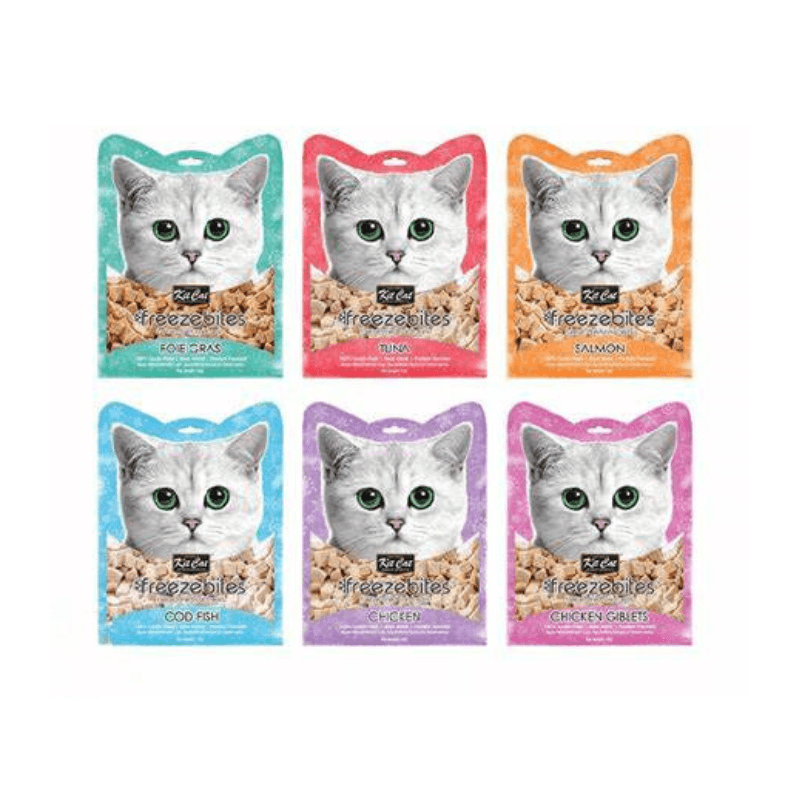 Bánh Thưởng Cho Mèo Vị Cá & Gà Tươi Sấy Khô Kit Cat Freeze Bites 15g - Paddy Pet Shop
