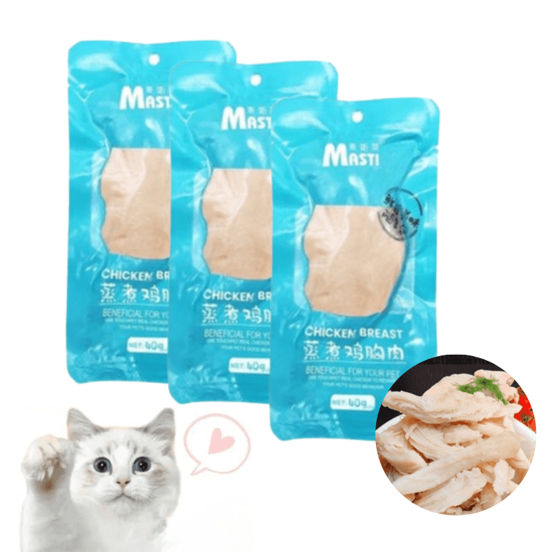 Bánh Thưởng Cho Chó Mèo Ức Gà Hấp Ăn Liền 40g - Paddy Pet Shop