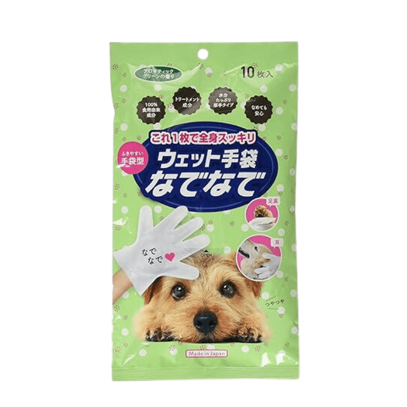 Bao Tay Khăn Ướt Nade Vệ Sinh Chó - Túi 10 Cái (Nhật Bản) - Paddy Pet Shop