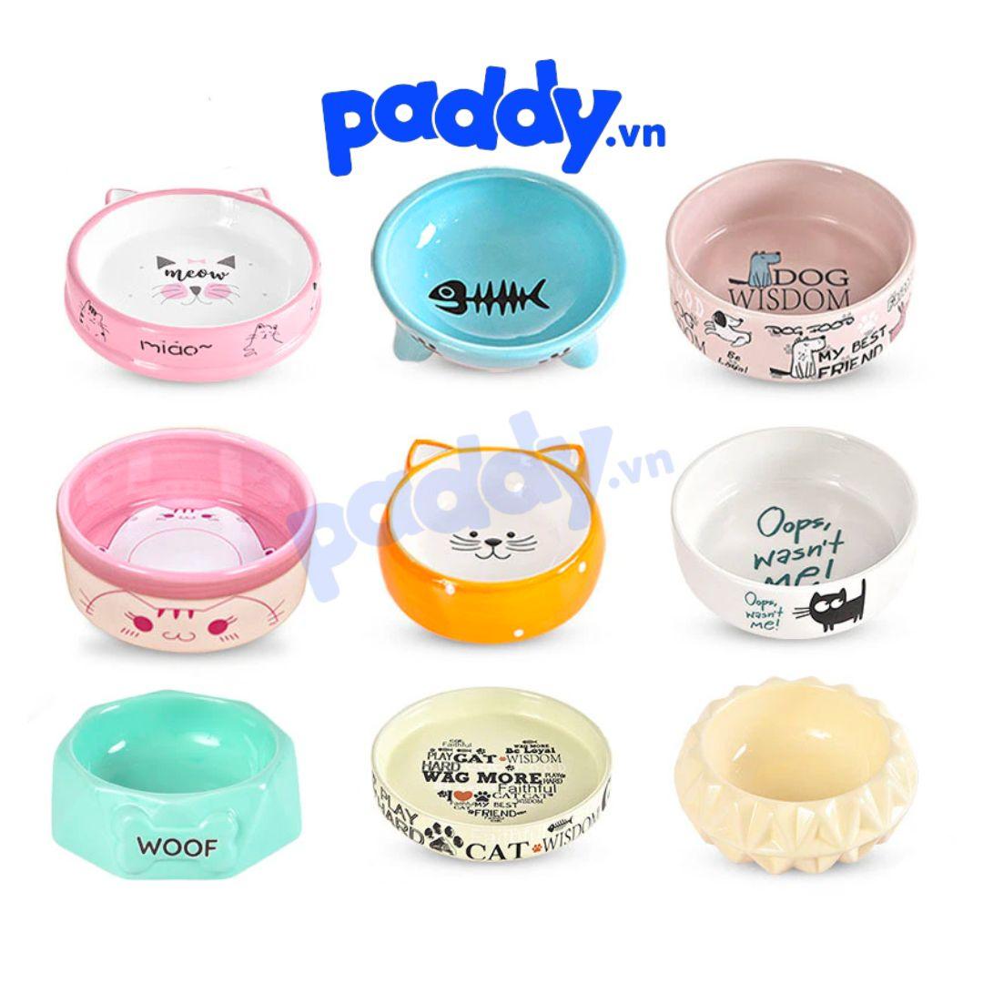 Bát Ăn Cho Chó Mèo Bằng Sứ Nhiều Kiểu Dáng - Paddy Pet Shop