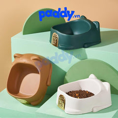 Bát Ăn Cho Chó Mèo Bằng Nhựa Hình Mèo May Mắn - Paddy Pet Shop