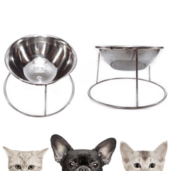 Bát Ăn Cho Chó Mèo Inox Đế Cao Có Thể Tháo Rời - Paddy Pet Shop