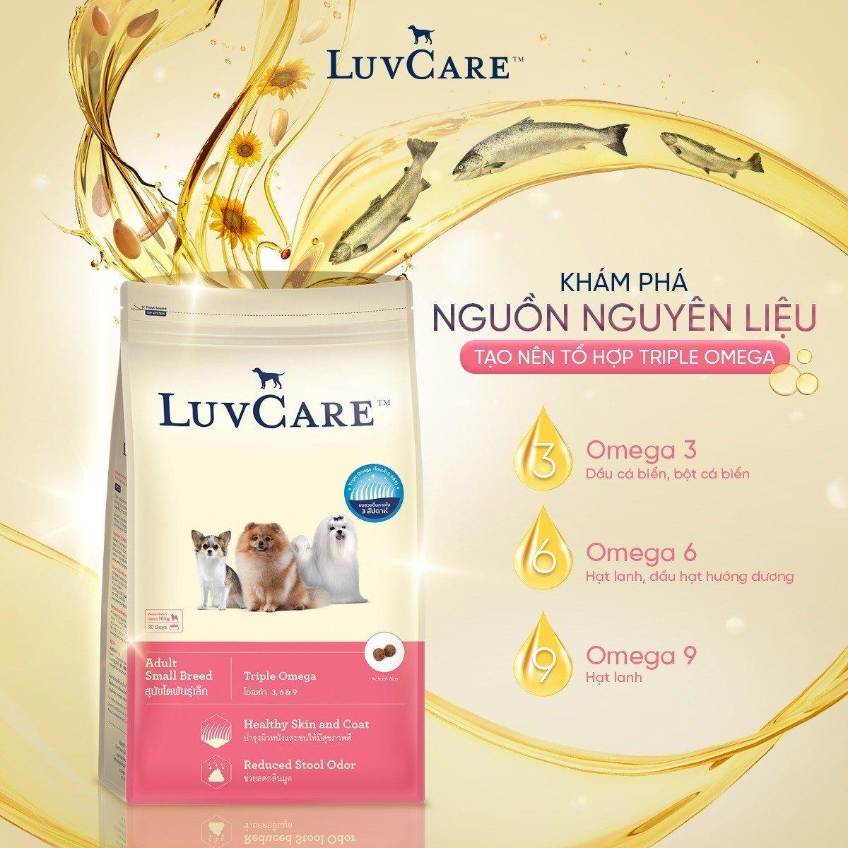 Hạt LuvCare Small Dưỡng Lông Da Cho Chó Giống Nhỏ - Paddy Pet Shop