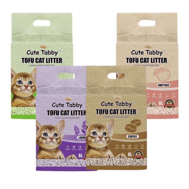 Cát Vệ Sinh Mèo Đậu Nành Tabby Tofu Siêu Hút Mùi & Tiết Kiệm (6L) - Paddy Pet Shop