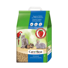 Cát Mèo & Thú Nhỏ Dạng Gỗ Cat's Best Universal Strawberry Hương Dâu 5.5kg (10L) - Paddy Pet Shop