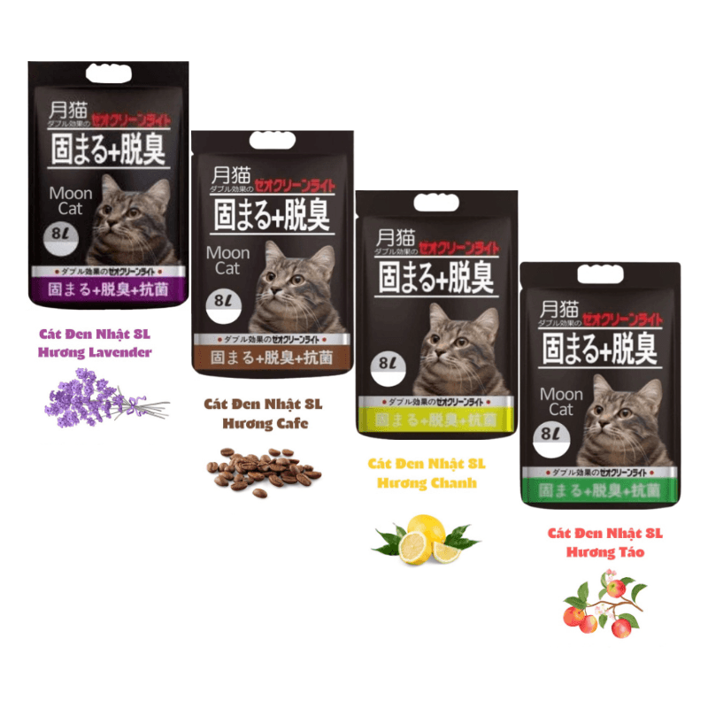 Cát Mèo Đất Sét Moon Cat Vón Cục Khử Mùi Tốt