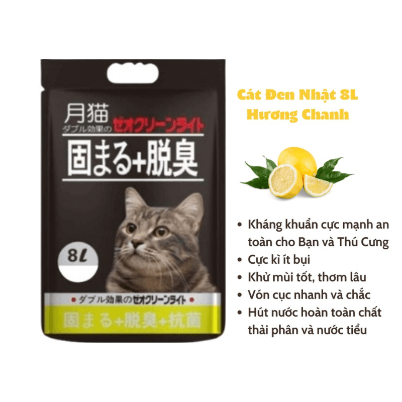 Cát Mèo Đất Sét Moon Cat Vón Cục Khử Mùi Tốt (8L) - Paddy Pet Shop