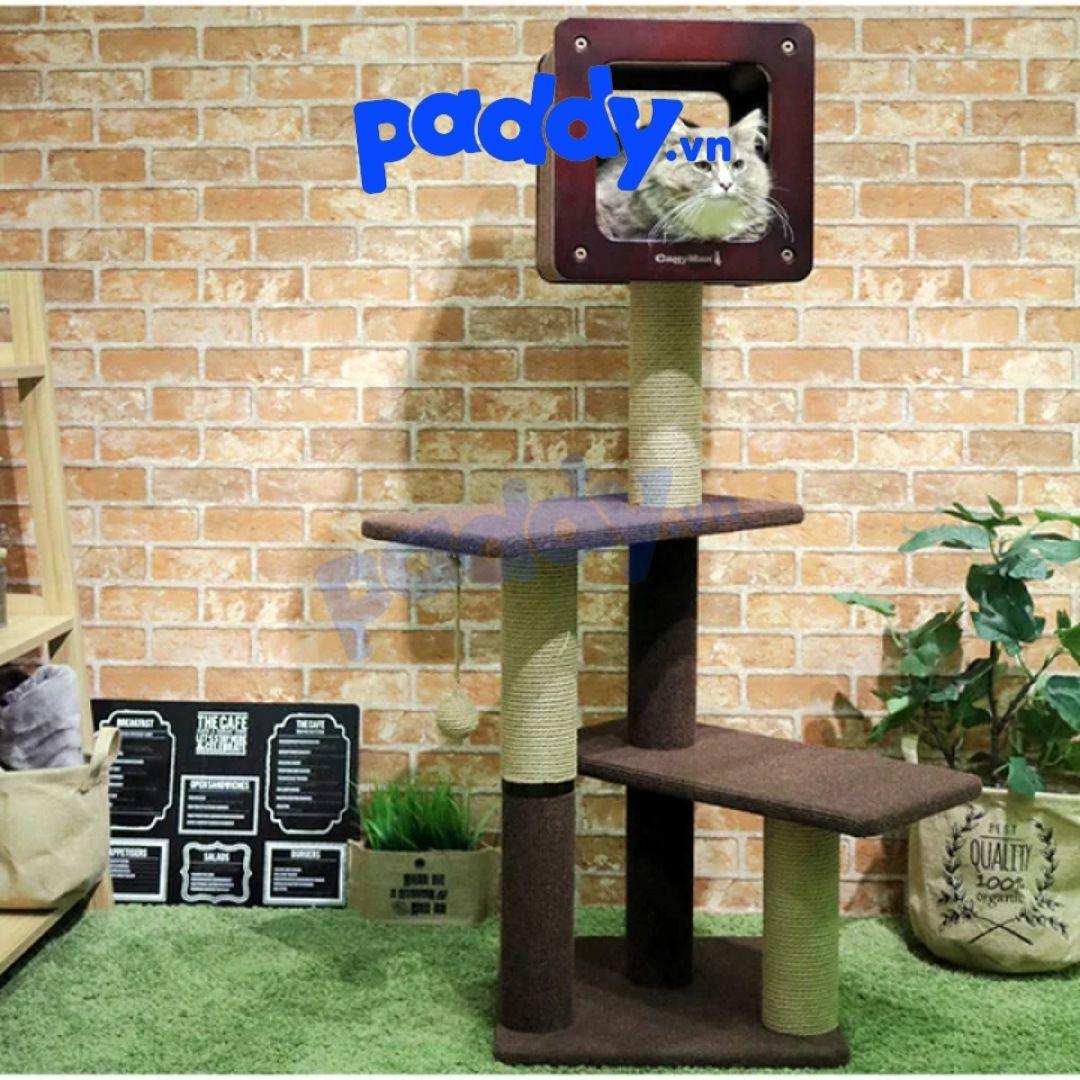 [120cm] Tháp Mèo Cào Móng Cattyman Cat Tree H120 - Paddy Pet Shop