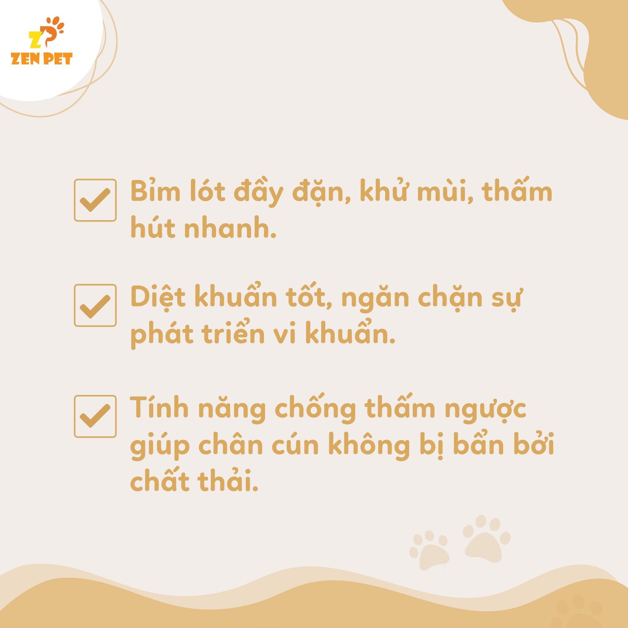 Lót Chuồng Chó Mèo Than Hoạt Tính ZenPet - Paddy Pet Shop