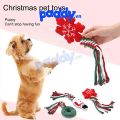 Đồ Chơi Cho Chó Thú Bông Bện Thừng Noel - Paddy Pet Shop