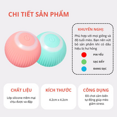 Đồ Chơi Chó Mèo Banh Cảm Biến Tự Động PetQ