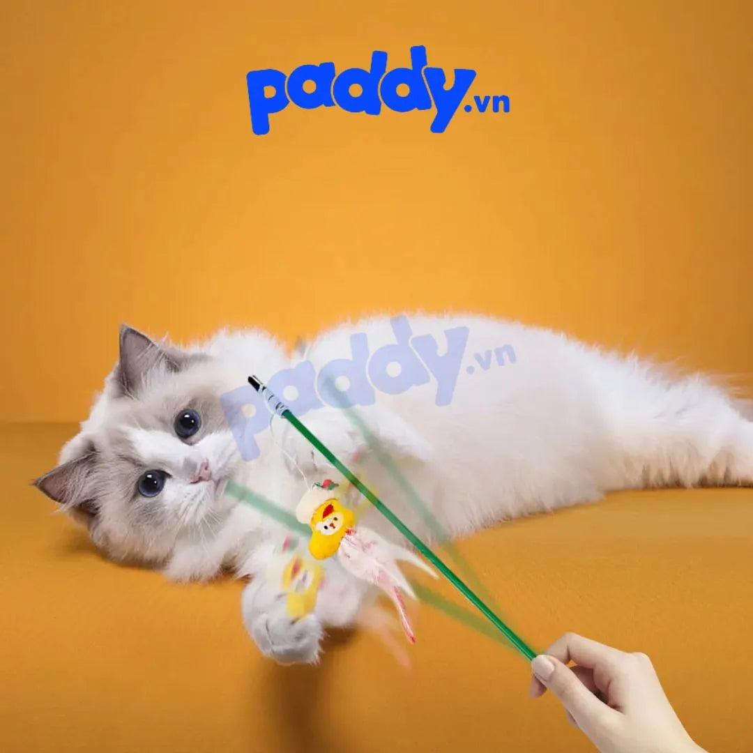 Đồ Chơi Cho Mèo Cần Câu Noel - Paddy Pet Shop