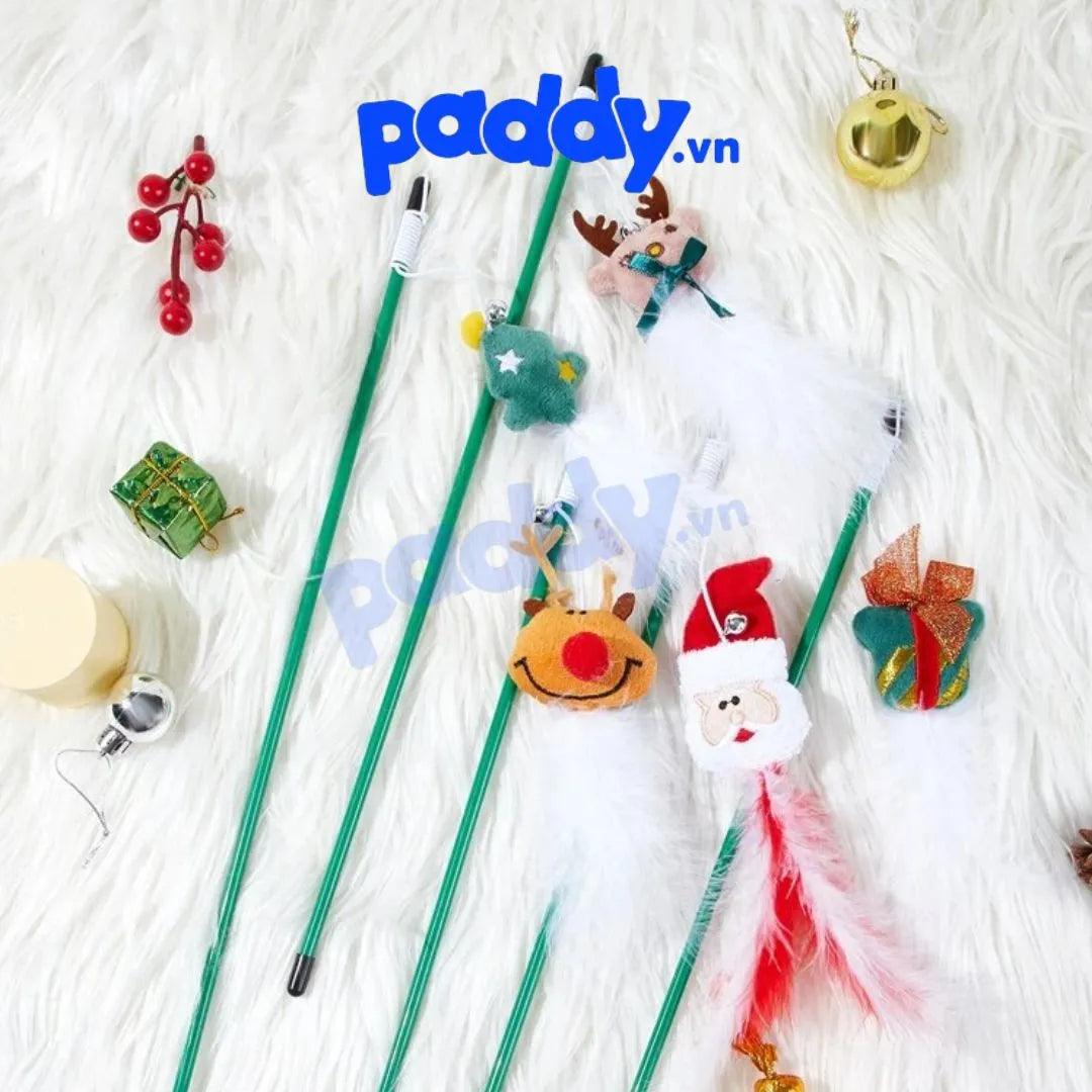 Đồ Chơi Cho Mèo Cần Câu Noel - Paddy Pet Shop