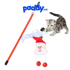 Đồ Chơi Cho Mèo Cần Câu Noel - Paddy Pet Shop