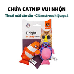 Đồ Chơi Cho Mèo Set 2 Cá Nemo Catnip FOFOS - Paddy Pet Shop