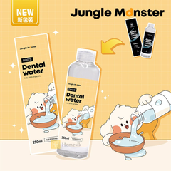 Nước Vệ Sinh Răng Miệng Cho Chó Mèo Jungle Monster Dental Water 250ml