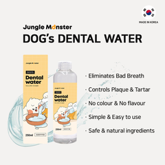 Nước Vệ Sinh Răng Miệng Cho Chó Mèo Jungle Monster Dental Water 250ml