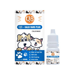 Dung Dịch Bổ Sung Canxi Cho Chó Mèo Q8 Canxi Nano Plus 20ml - Paddy Pet Shop