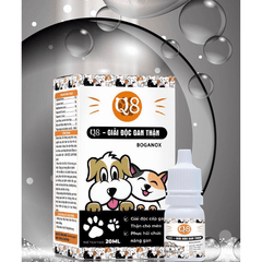 Dung Dịch Giải Độc Gan Thận Cho Chó Mèo Q8 Boganox 20ml - Paddy Pet Shop