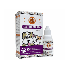 Dung Dịch Men Tiêu Hoá Cho Chó Mèo Q8 Satic 20ml - Paddy Pet Shop