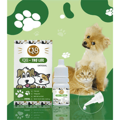 Dung Dịch Trợ Lực Cho Chó Mèo Q8 Satosal 20ml - Paddy Pet Shop