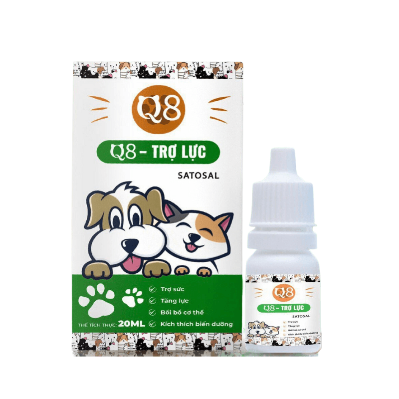 Dung Dịch Trợ Lực Cho Chó Mèo Q8 Satosal 20ml - Paddy Pet Shop