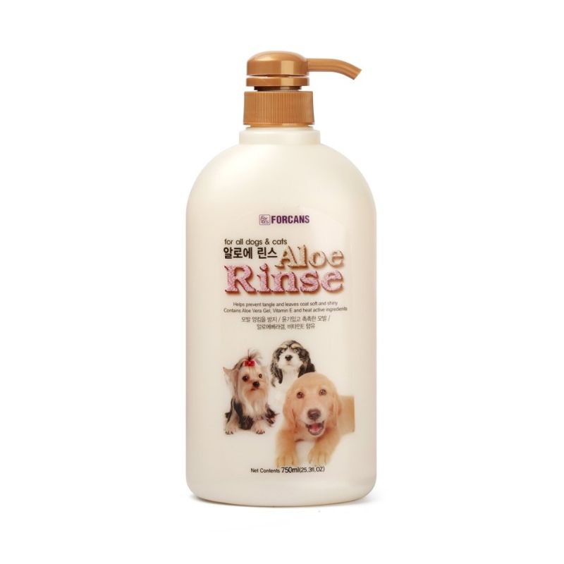 Dầu Xả Nha Đam Mềm Mượt Lông Chó Mèo Forcans Aloe Rinse 750ml