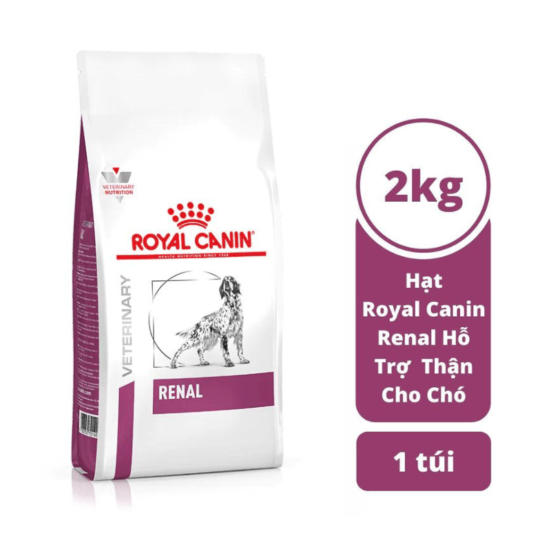 Thức Ăn Hạt Điều Trị Bệnh Cho Chó Hỗ Trợ Thận Royal Canin Renal 2kg - Paddy Pet Shop