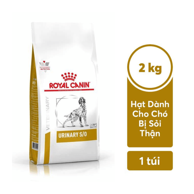 Thức Ăn Hạt Điều Trị Bệnh Cho Chó Bị Sỏi Thận Royal Canin Urinary 2kg - Paddy Pet Shop